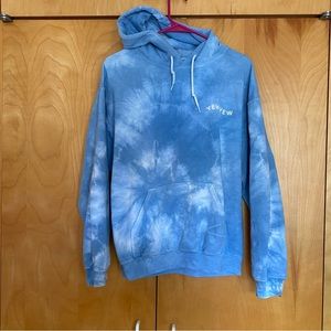 Yew yew tie dye Gildan Hoodie